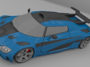 koenigseggblendobjmayafbx Model 3D
