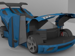 koenigseggblendobjmayafbx Model 3D