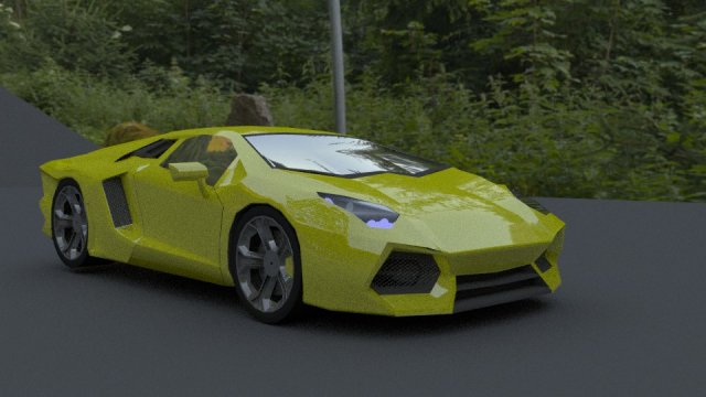 lamboblendercyclesobjmayafbx 3D Model .c4d .max .obj .3ds .fbx .stl .blend 