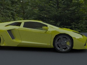 lamboblendercyclesobjmayafbx 3D Model