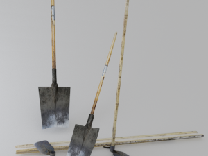 garden tool shovel Modelo 3D
