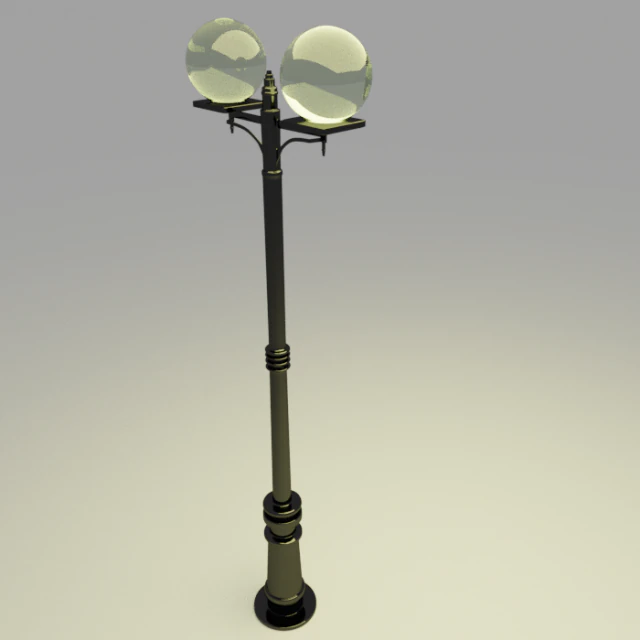street floor lamp 3D Model .c4d .max .obj .3ds .fbx .stl .blend