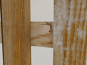 fence wood 3D 모델
