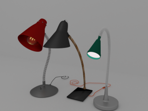 desk lamp Modello 3D