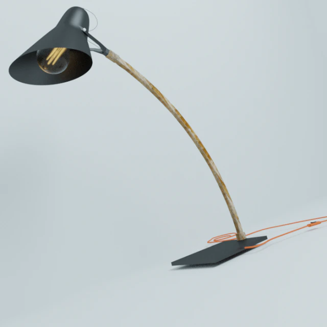 desk lamp 03 3D Model .c4d .max .obj .3ds .fbx .stl .blend 