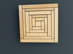 tile wood Model 3D