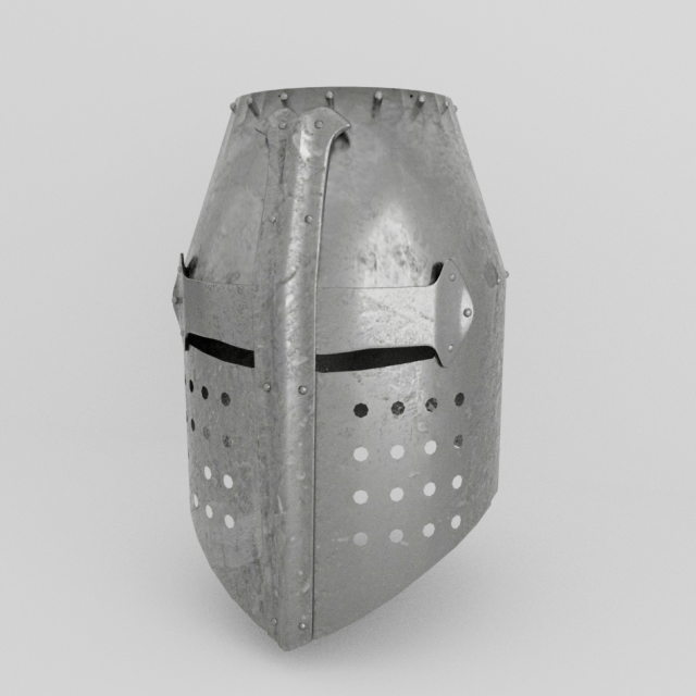 helmet medieval Modelo 3D .c4d .max .obj .3ds .fbx .stl .blend 