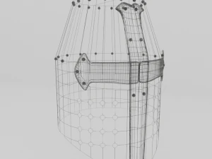 helmet medieval 4 3D Model