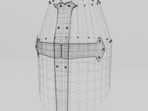 helmet medieval 4 3D Model