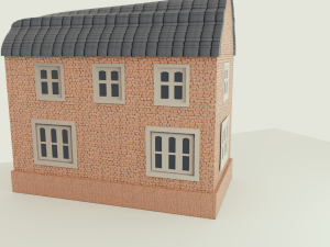 building house low poly 3Dモデル