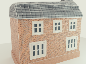 building house low poly 3Dモデル