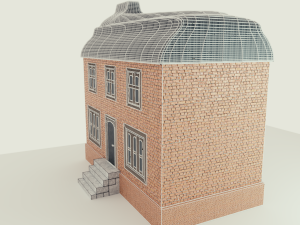 building house low poly 3Dモデル
