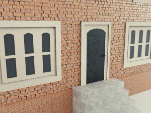building house low poly 3D Model