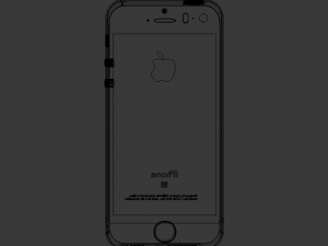 apple iphone se 3D मॉडल