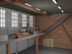 building warehouse factory fps Model 3D