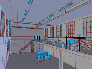 building warehouse factory fps Model 3D