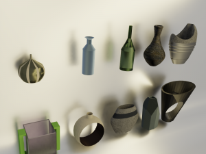 vase pack x25 3Dモデル