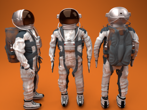 astronaut rig character Modelo 3D