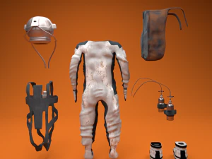 astronaut rig character 3D Model