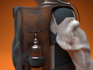 astronaut rig character Model 3D