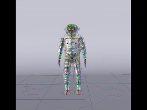 astronaut rig character 3D Model