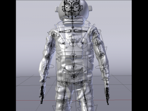 astronaut rig character Model 3D