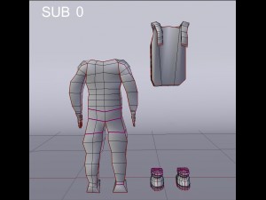 astronaut rig character Model 3D