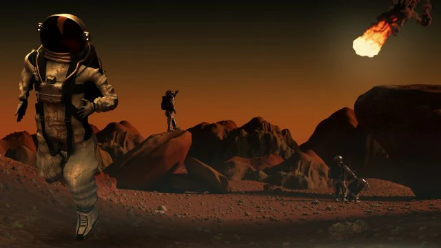 astronaut rig and scene 3D Model .c4d .max .obj .3ds .fbx .stl .blend 