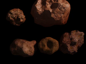 astronaut rig and scene 3D Model