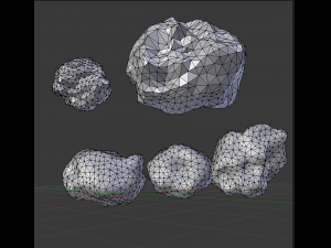 astronaut rig and scene Modello 3D