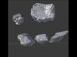 astronaut rig and scene Modello 3D