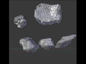 astronaut rig and scene 3D Model