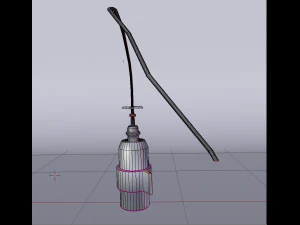 astronaut rig and scene 3D Model