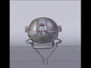 astronaut rig and scene 3D Model