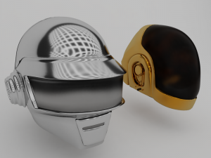 helmet daft punk 3D Model
