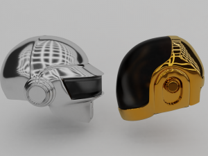 helmet daft punk 3D Model