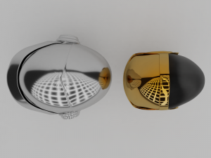helmet daft punk 3D Model