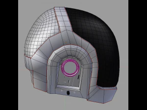 helmet daft punk 3D Model