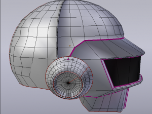 helmet daft punk 3D Model