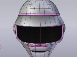 helmet daft punk 3D Model