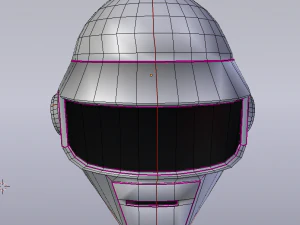 helmet daft punk 3D Model