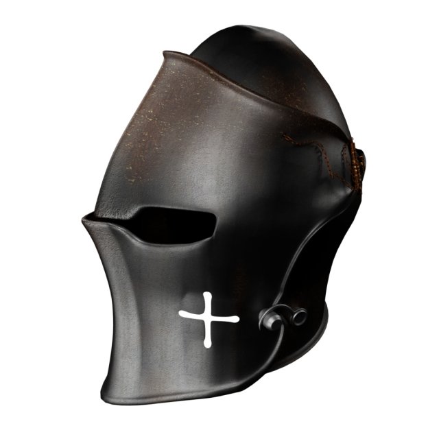 helmet dark visored medieval 3D Модель .c4d .max .obj .3ds .fbx .stl .blend 