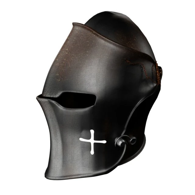 helmet dark visored medieval 3D Model .c4d .max .obj .3ds .fbx .stl .blend