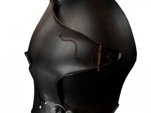 helmet dark visored medieval 3D Модель