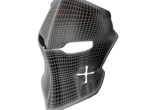 helmet dark visored medieval 3D Model