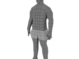 personagem de malha base gr&aacute;tis Modelo 3D