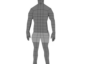base mesh character free 3D Model