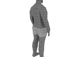base mesh character free 3D Модель