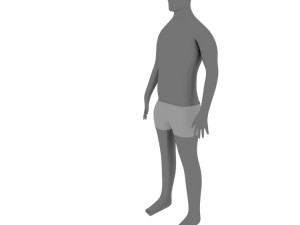 base mesh character free 3D Модель