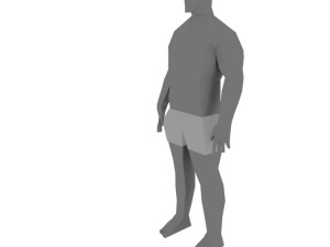 base mesh character free 3D Модель